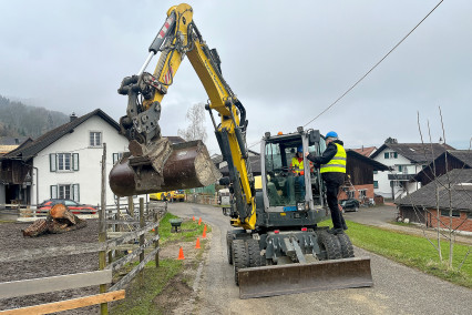 Betriebsbesichtigung bei Florian Gartenbau